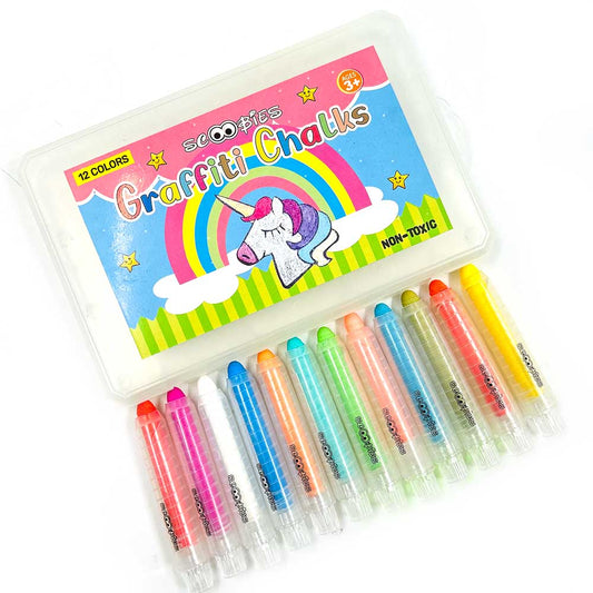 Graffiti Chalks( Pack of 12) Premium Quality, Dust-Free & Multi-Surface Compatible