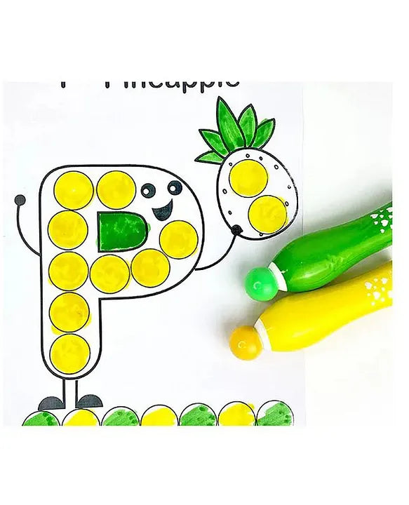 Dot Markers , Easy-to-Grip, Mess-Free, Non-Toxic Markers for Toddlers