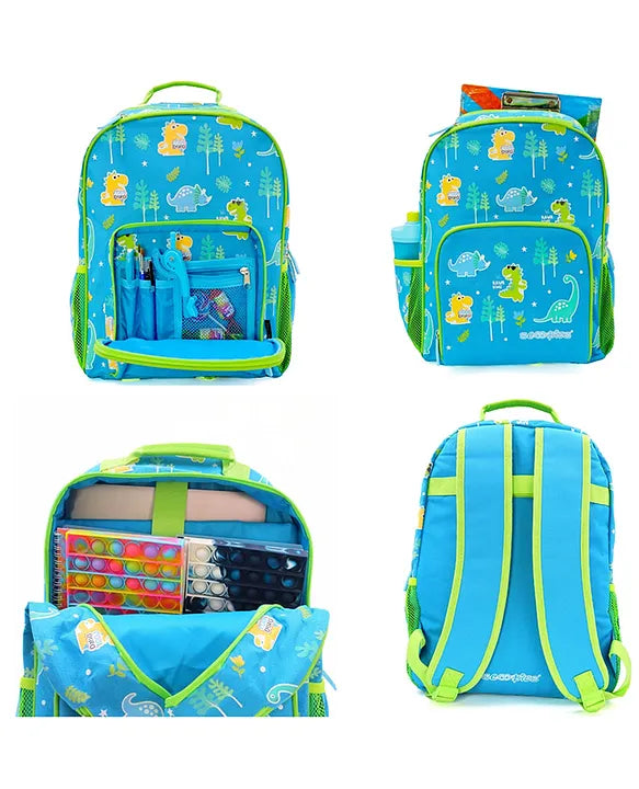 Scoobies Dino Glow-in-the-Dark Backpack 16” Vibrant Dinosaur Print & Spacious Design!