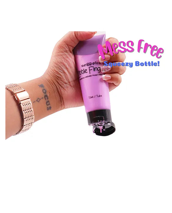 Scoobies Metallic Finger Paints Set of 6 | Sparkly Fun for Little Hands