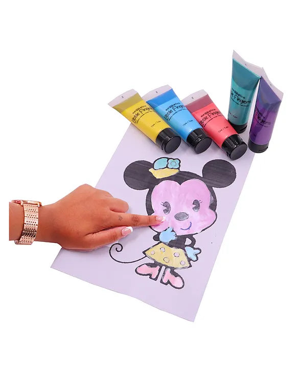 Scoobies Metallic Finger Paints Set of 6 | Sparkly Fun for Little Hands
