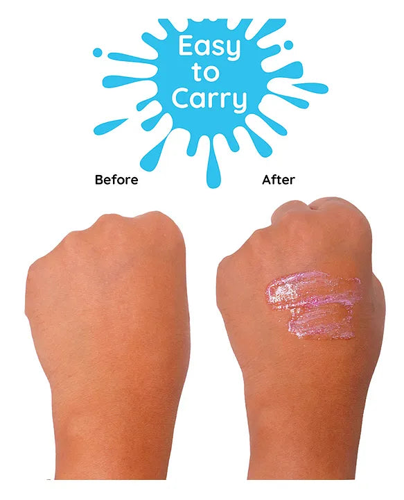 Glitter Finger Paints for Kids Set of 6 | Non-Toxic & Washable Sensory Finger Paint | Hand painting for Kids