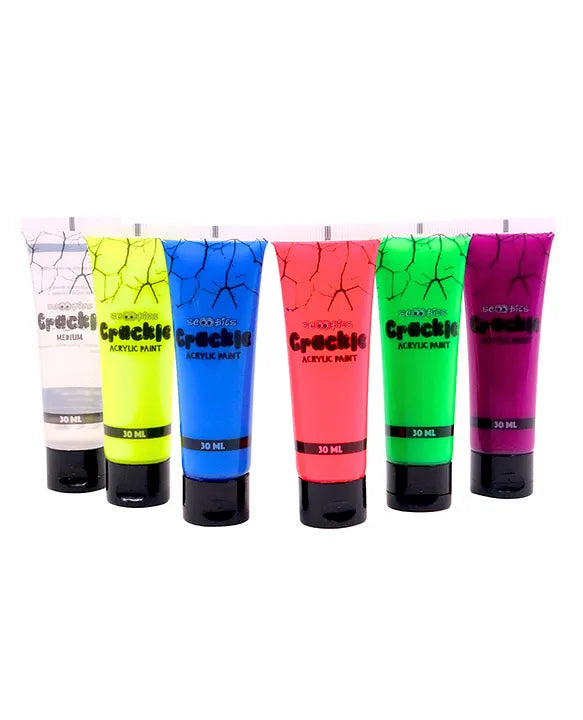 Crackle Acrylic Paints Magic Crackle Effects | Kids' Creative Fun | DIY Art Kit