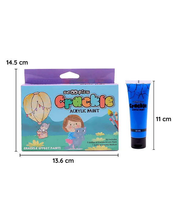 Crackle Acrylic Paints Magic Crackle Effects | Kids' Creative Fun | DIY Art Kit