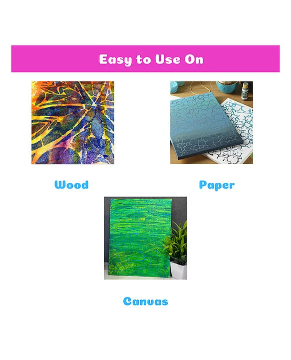Crackle Acrylic Paints Magic Crackle Effects | Kids' Creative Fun | DIY Art Kit
