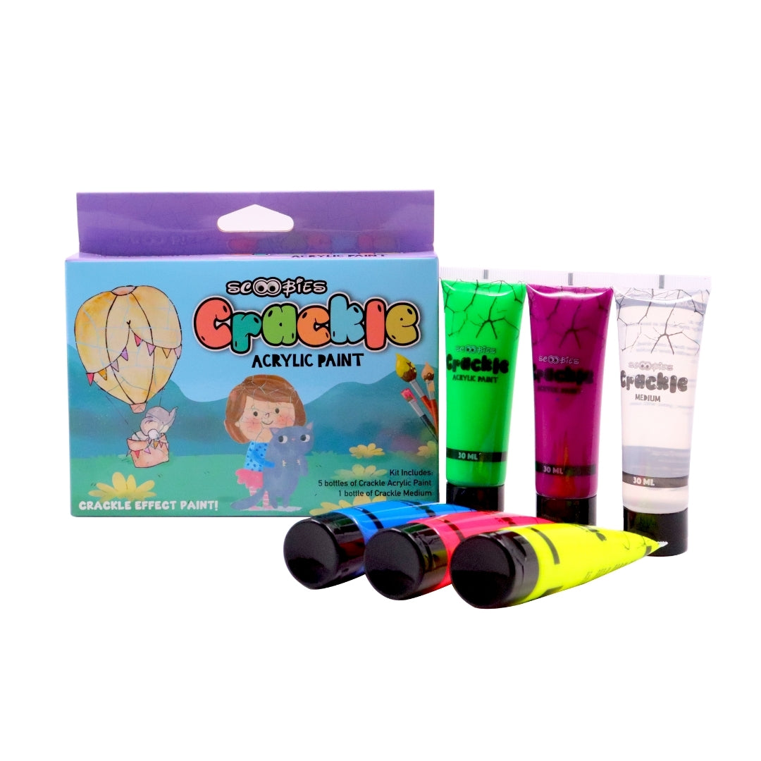 Crackle Acrylic Paints Magic Crackle Effects | Kids' Creative Fun | DIY Art Kit