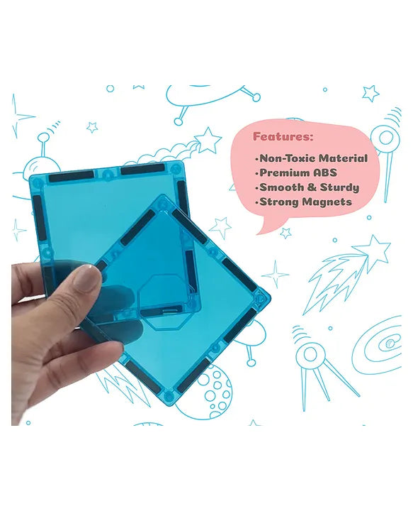 Scoobies Galaxy Magnetic Tiles , Space-Themed Designs: Astronaut, Rockets, Stars & More