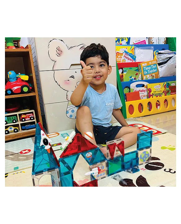 Scoobies Galaxy Magnetic Tiles , Space-Themed Designs: Astronaut, Rockets, Stars & More