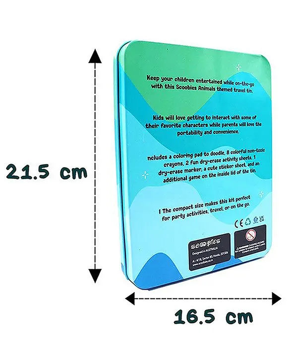 Wild Adventure Travel Tin – On-the-Go Fun & Creativity for Kids 3+ | Screen-Free, Reusable Activity Kit