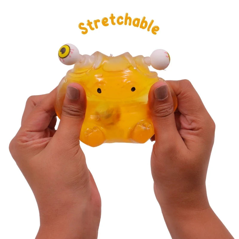 Buy 1 get 1 free Stick-i-dgets (Orange) - Color-Changing Squishy Toy that glows and pops!