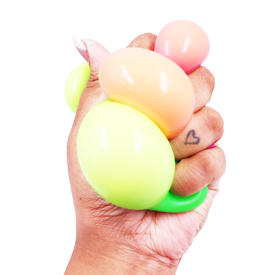 Scoobies Mini Tint Twirlers Balls: Color-Changing Squishy Balls Set of 4 Balls (Pink, Blue, Purple & Green) | Stress Relief & Sensory Play | Fun Party Favors for Kids & Adults