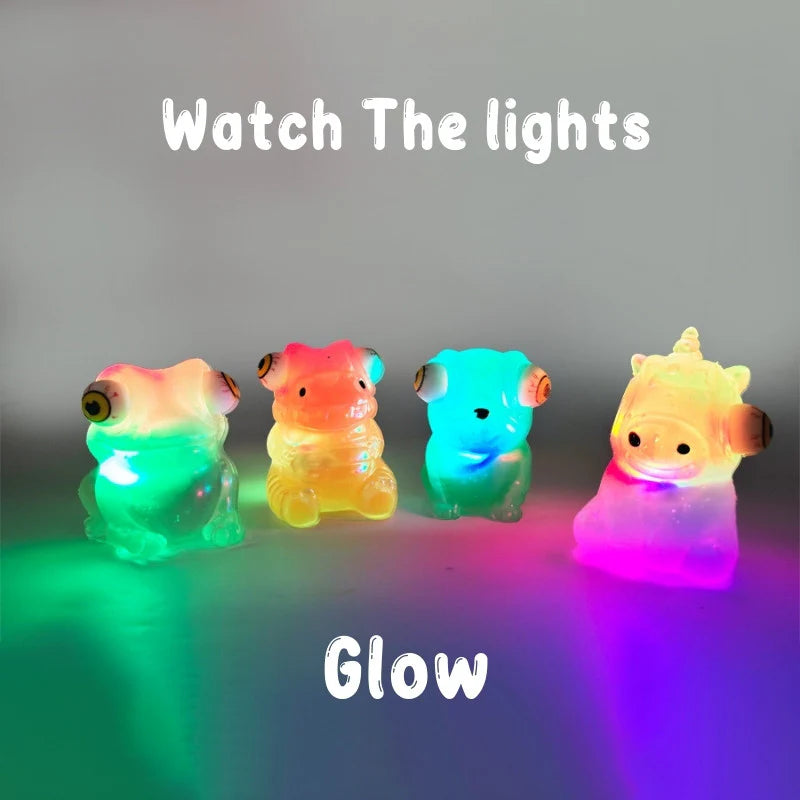 Buy 1 get 1 free Stick-i-dgets (Orange) - Color-Changing Squishy Toy that glows and pops!