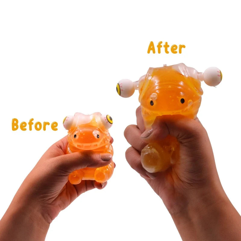 Buy 1 get 1 free Stick-i-dgets (Orange) - Color-Changing Squishy Toy that glows and pops!