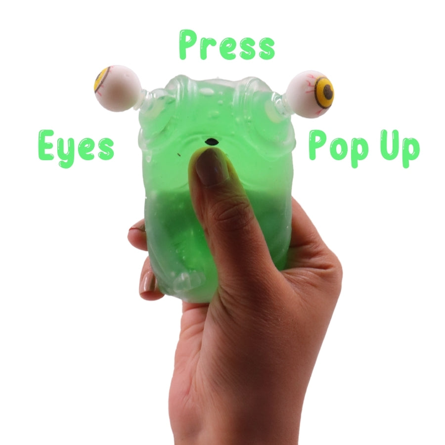 Stick-i-dgets (Green) - Color-Changing Squishy Toy that glows and pops!
