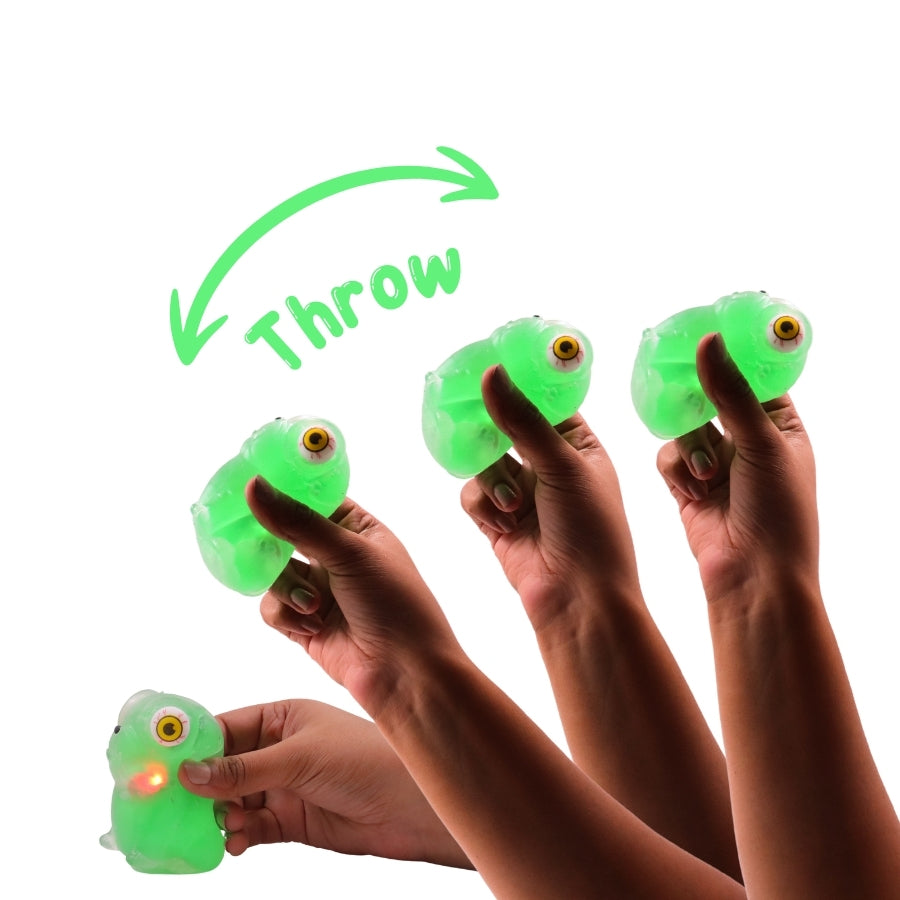 Stick-i-dgets (Green) - Color-Changing Squishy Toy that glows and pops!