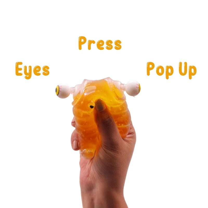 Buy 1 get 1 free Stick-i-dgets (Orange) - Color-Changing Squishy Toy that glows and pops!