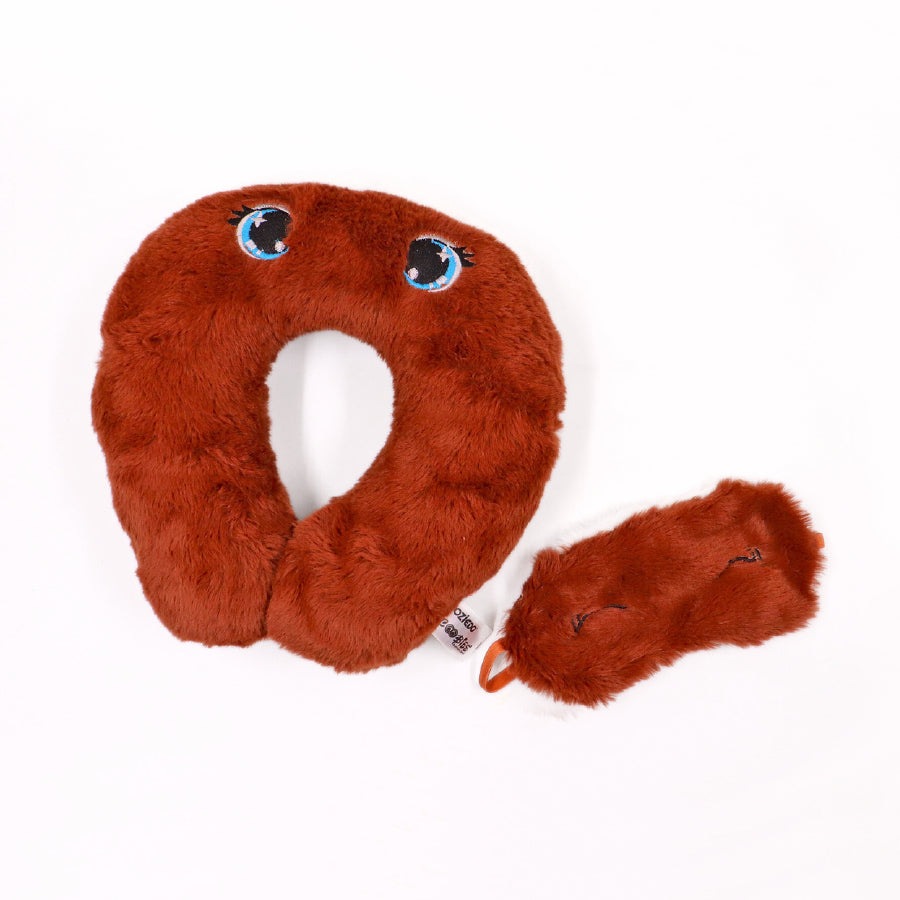 Kolie Plush Neck Pillow and Eye Mask