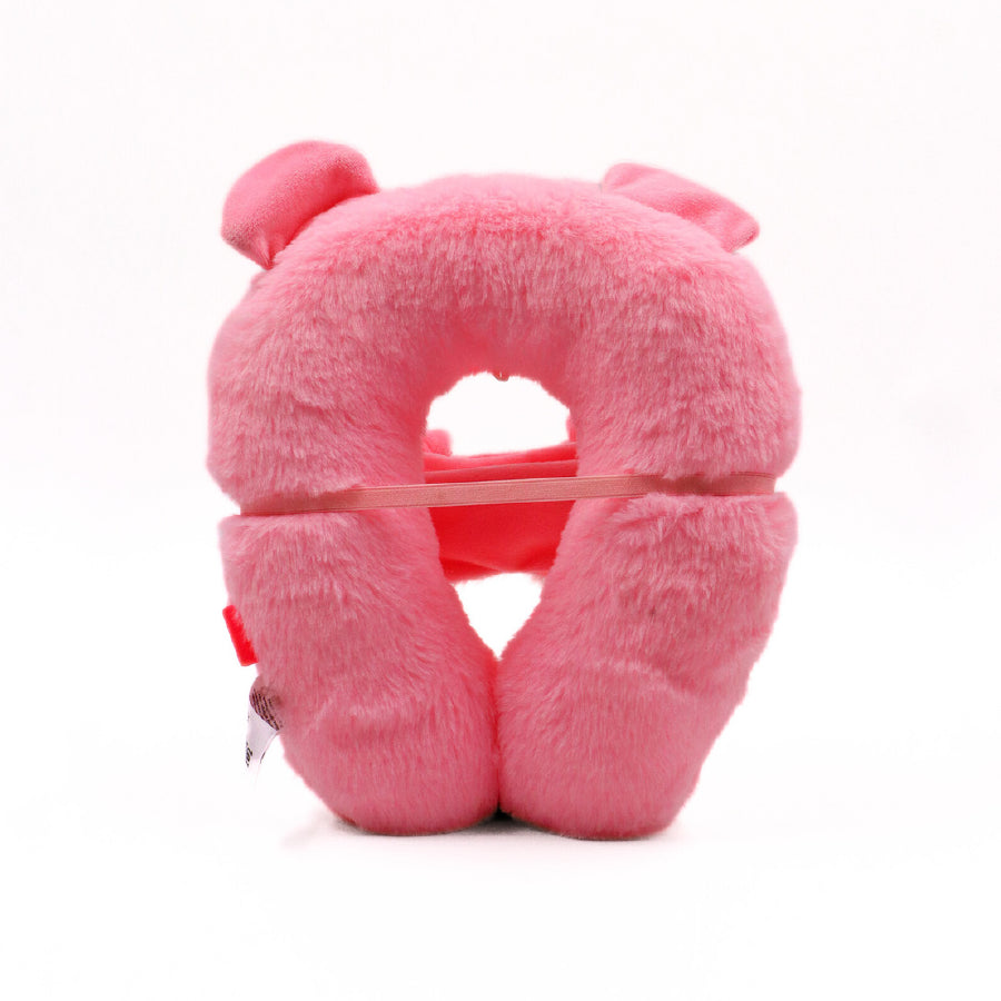 Peaches Plush Neck Pillow and Eye Mask