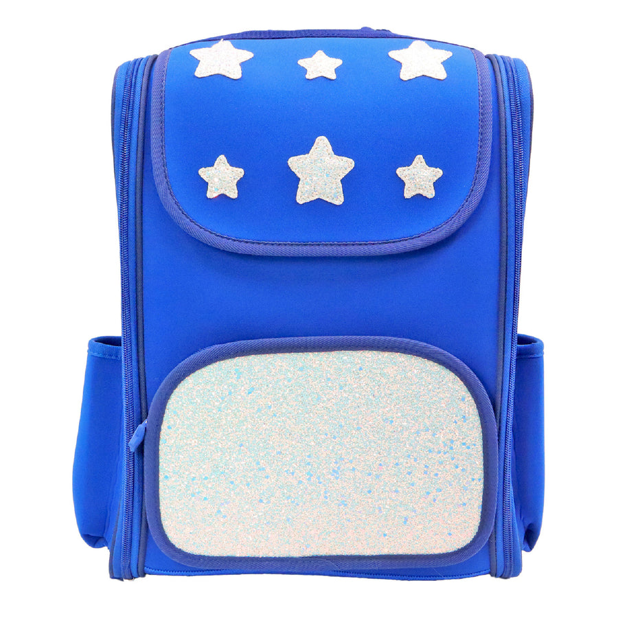 Scoobies Starry Glow Backpack - Shiny Star Print, EVA Case & Premium Comfort!