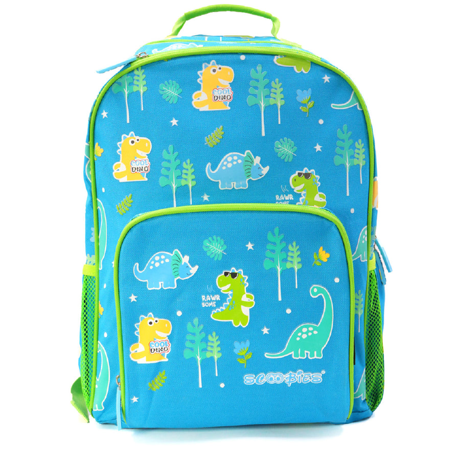 Scoobies Dino Glow-in-the-Dark Backpack 16” Vibrant Dinosaur Print & Spacious Design!