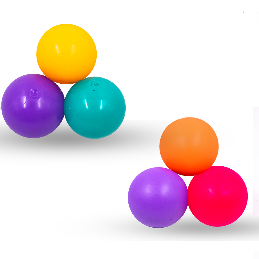 Nano Glow Balls – Mini Multi Color Glow-in-the-Dark Sensory Balls for Kids 3+ | Soft, Stretchy, and Squishy Fun in 2 Variants
