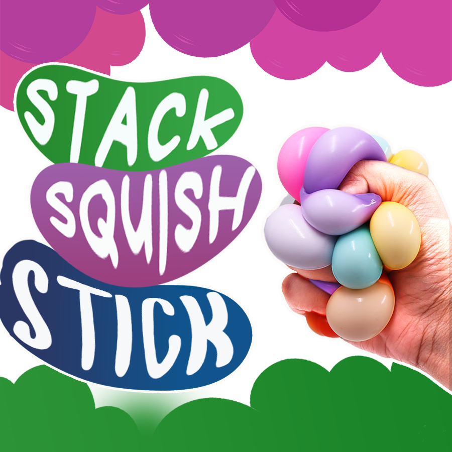 Nano Glow Balls – Mini Multi Color Glow-in-the-Dark Sensory Balls for Kids 3+ | Soft, Stretchy, and Squishy Fun in 2 Variants