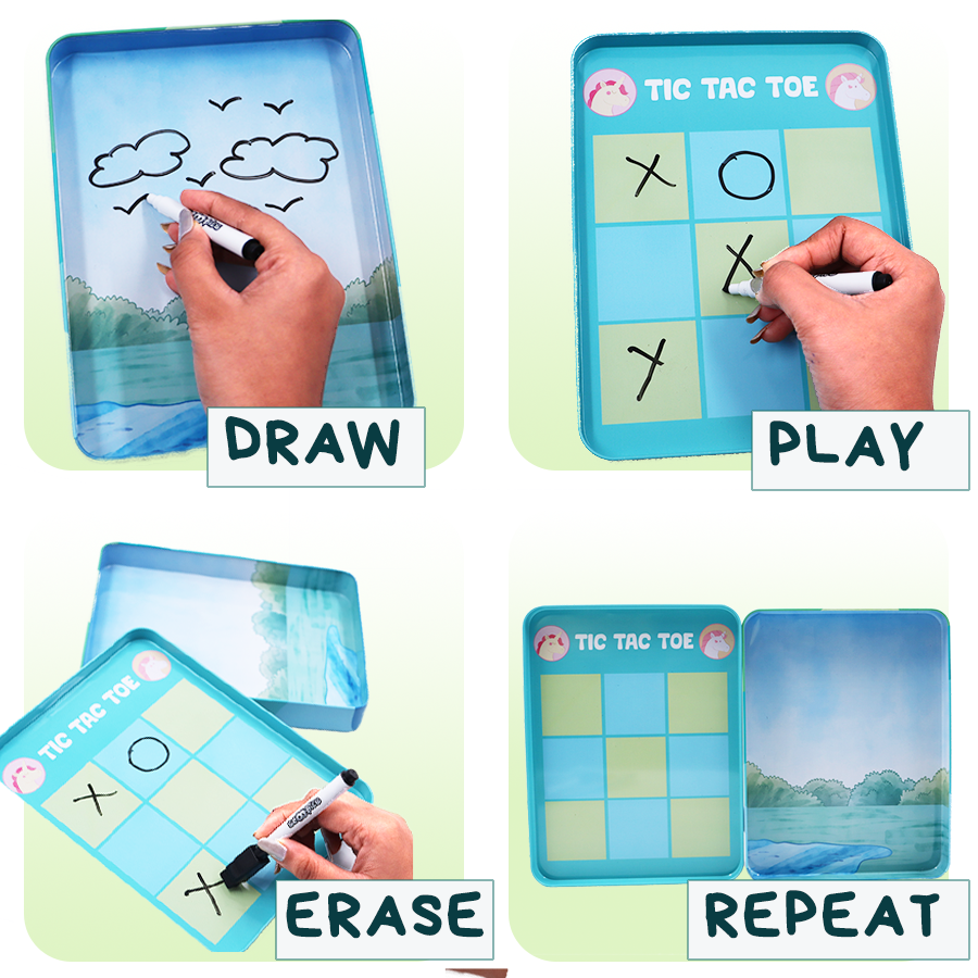 Wild Adventure Travel Tin – On-the-Go Fun & Creativity for Kids 3+ | Screen-Free, Reusable Activity Kit