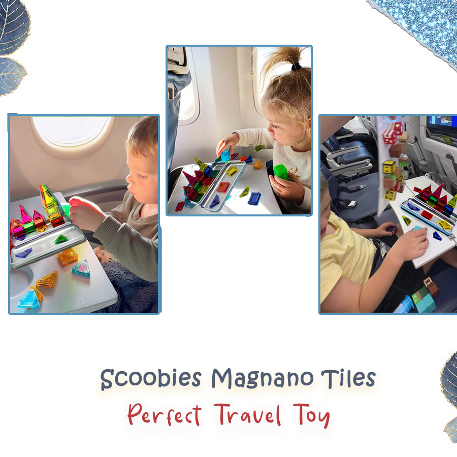 Scoobies Magnano Tiles | Pocket Sized Travel Friendly Magnetic Tiles