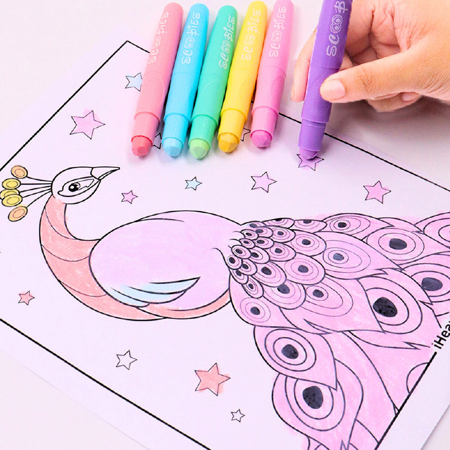 Macaroon Colors - Pastel Crayons for Kids