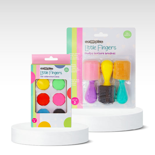 Happy Painting Hours Combo - Texture Brushes & Water Color Blocks