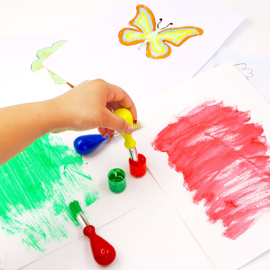 Happy Art Hours Combo - Chubby Brushes & Water Color Blocks