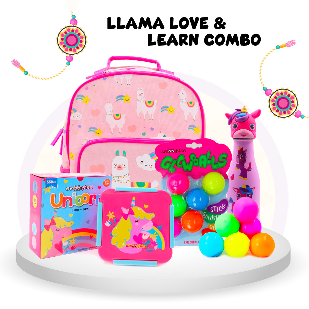 Llama Love & Learn Combo ๐ฆ๐Rakhi Special Hamper ๐ 4-in-1 Gift Set