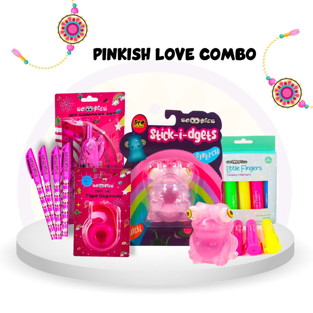 Pinkish Love Combo ๐๐Rakhi Special Hamper ๐ 5-in-1 Gift Set