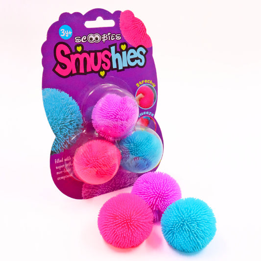 Smushies: Spiky Puffer Balls for Sensory Fun! | Fidget Balls with Spikes | Washable & Reusable | Anxiety Relief Toy | Sensory Fidget Play