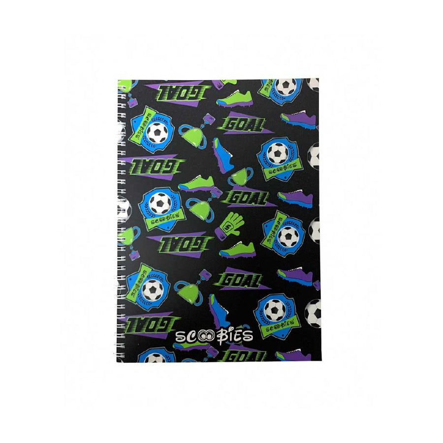 Football Love Notebook | 80 Ruled Premium Pages |  Spiral Bound |  Soft Cover | A4 Size | Ideal Gifting Option