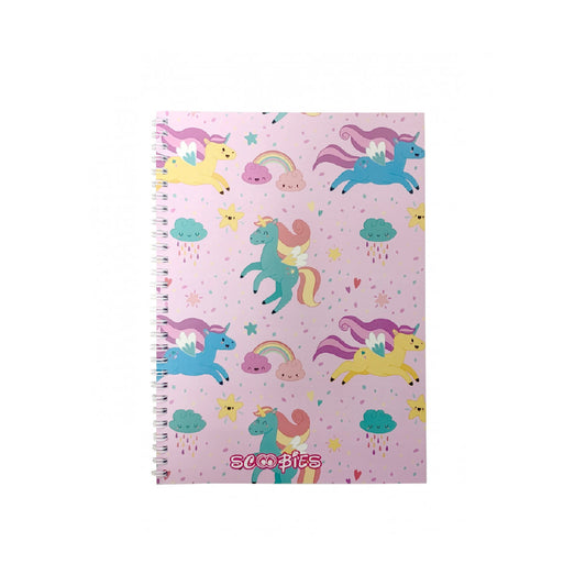 Unicorn Love Notebook | 80 Ruled Premium Pages |  Spiral Bound | For School, College & Office | Soft Cover | A4 Size | Diary for Gift