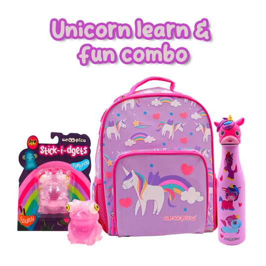 Unicorn Learn & Fun combo - Back To School Edition