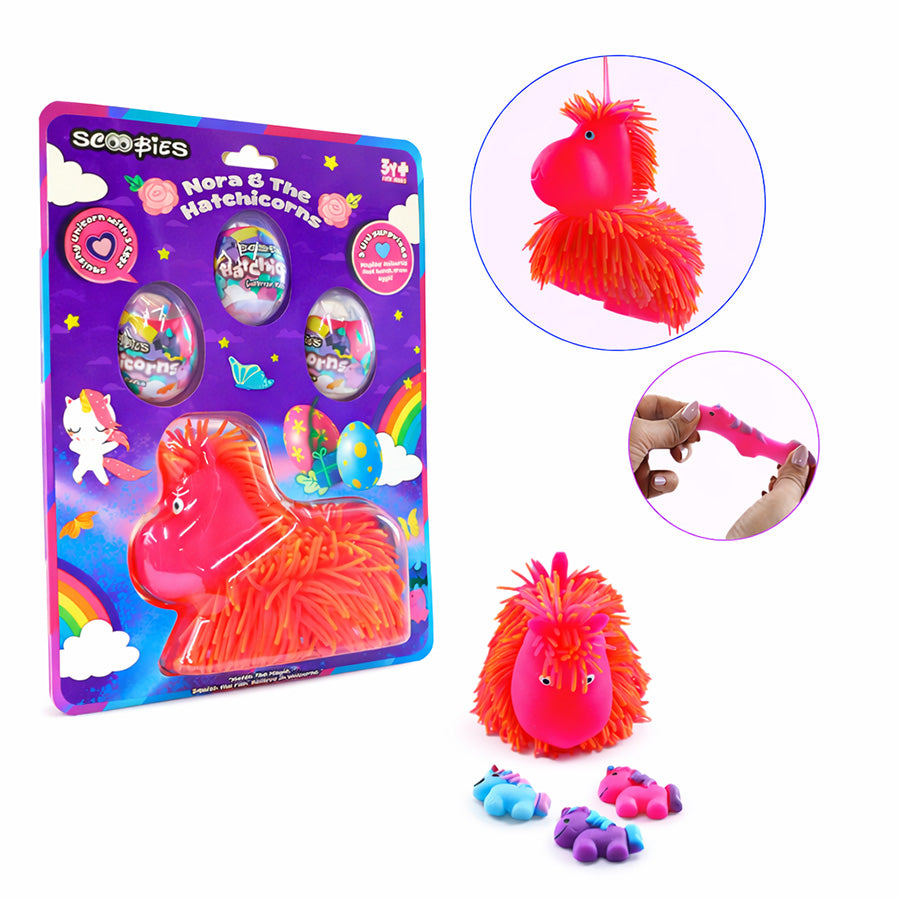 Nora & The Hatchicorns: Magical Unicorn Surprise Eggs & Squishy