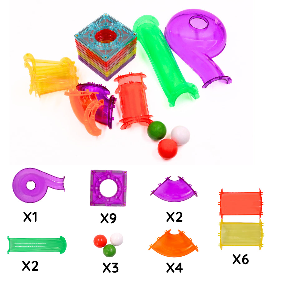 Run Magnetic Tiles - 25 Piece Construction Set