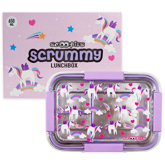 Scrummy Lunchbox - Unilicious Yummy Tummy (Unicorn Theme)