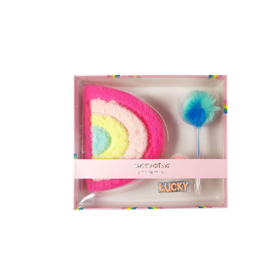 Rainbow Plush Diary Gift Set