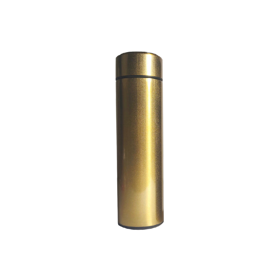 LED Temperature Bottle (Golden) | With Smart LED Temperature Display | Stainless Steel Insulated Quality | Multi-Usage