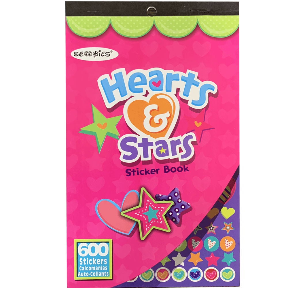 Hearts & Stars Sticker Book - Scoobies