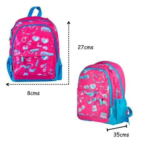 Miss Oolala Bag  | Chic Design | Make-up Print  | Girls Fav  |  Dual Water Sleeves |  3 Compartments |  Separate A4 Size Pocket