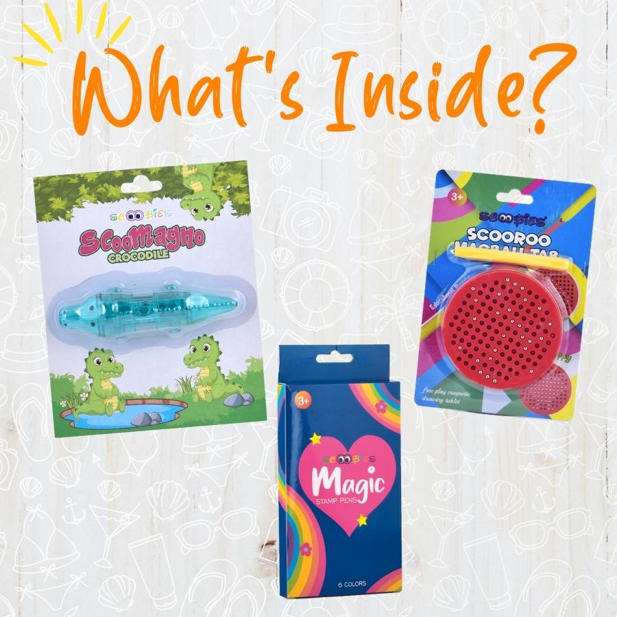 Travel on the Go (Red) | Bundle of 3 | With Special Magnetic Writing Pad | Ideal Gift Set