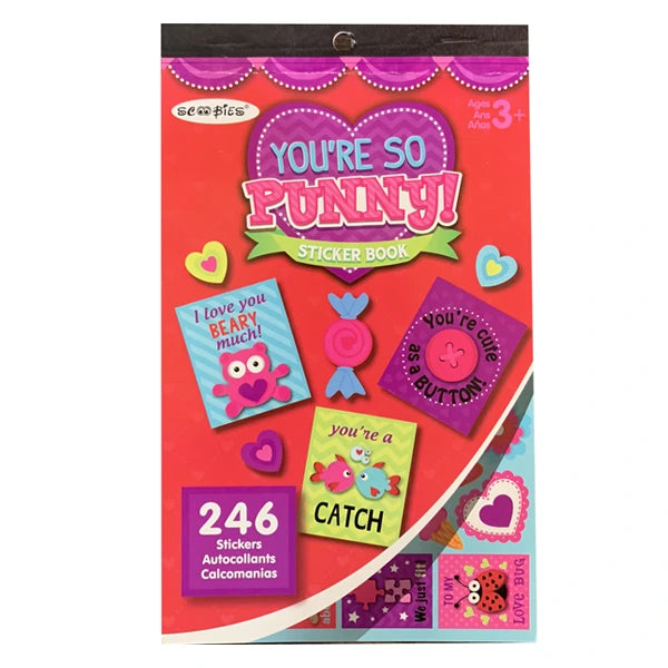You Are So Punny Sticker Book | Quirky Colours | Easy Peel & Stick | Fun DIY Activity Book