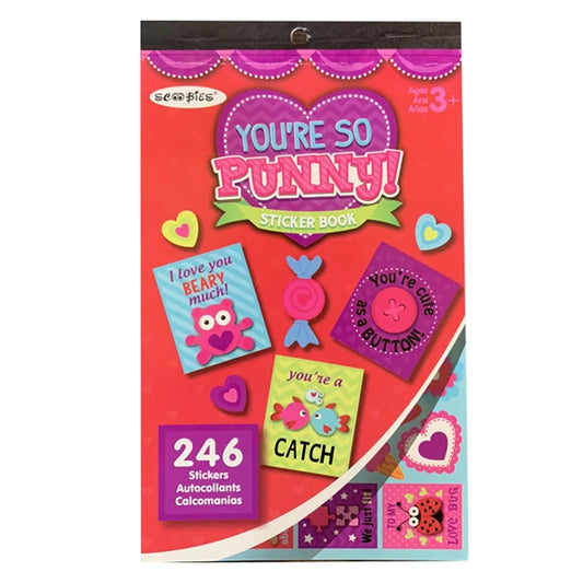 You Are So Punny Sticker Book  | Quirky Colours |  Easy Peel & Stick | Fun DIY Activity Book