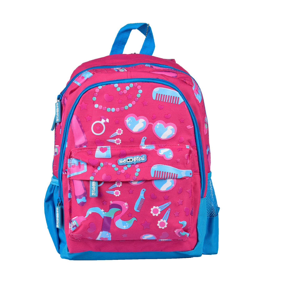 Miss Oolala Bag | Chic Design | Make-up Print | Girls Fav | Dual Water Sleeves | 3 Compartments | Separate A4 Size Pocket