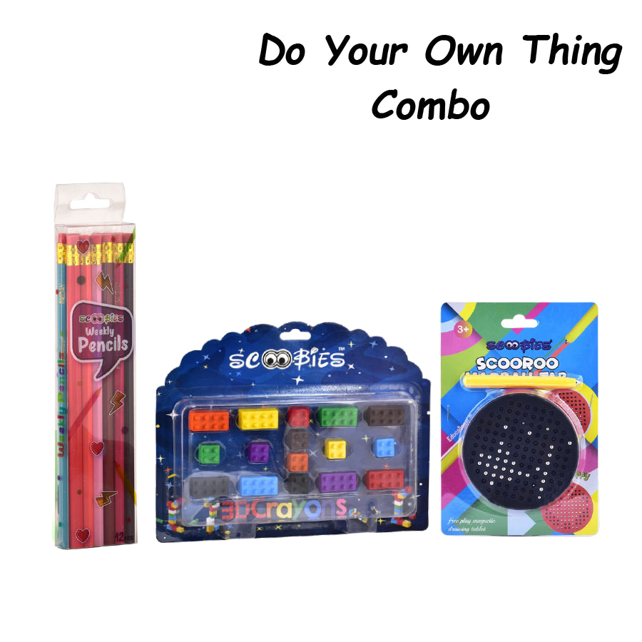Do Your Own Thing Combo | Pack of 3 | DIY Box | With Special Magnetic Writing Pad | Ideal Gifting Option