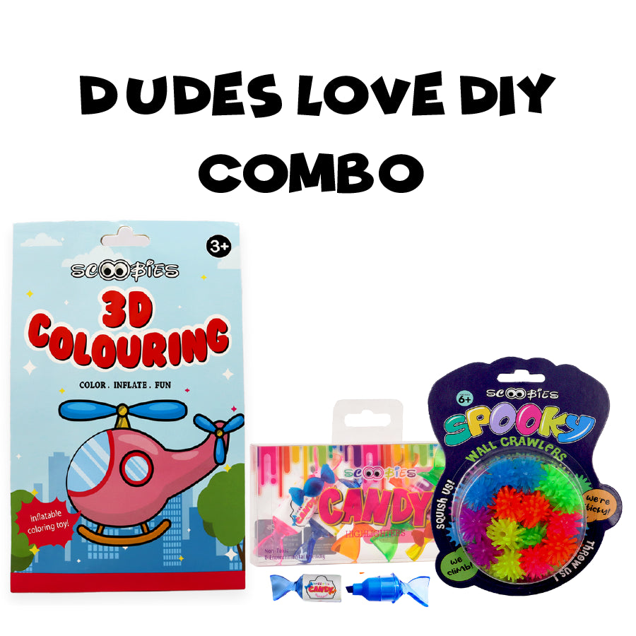 Dudes Love DIY Combo | Set of 3 | Kids Activity Box